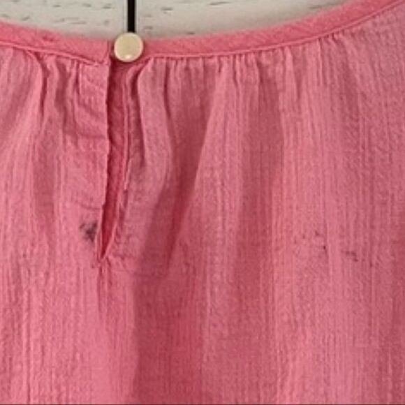 J. Crew Crewcuts Pink Ivory Trim Swim Girls Coverup, Size 12 - Picture 4 of 4